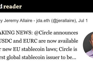 USDC et EURC disponibles sous les lois sur les stablecoins MICA